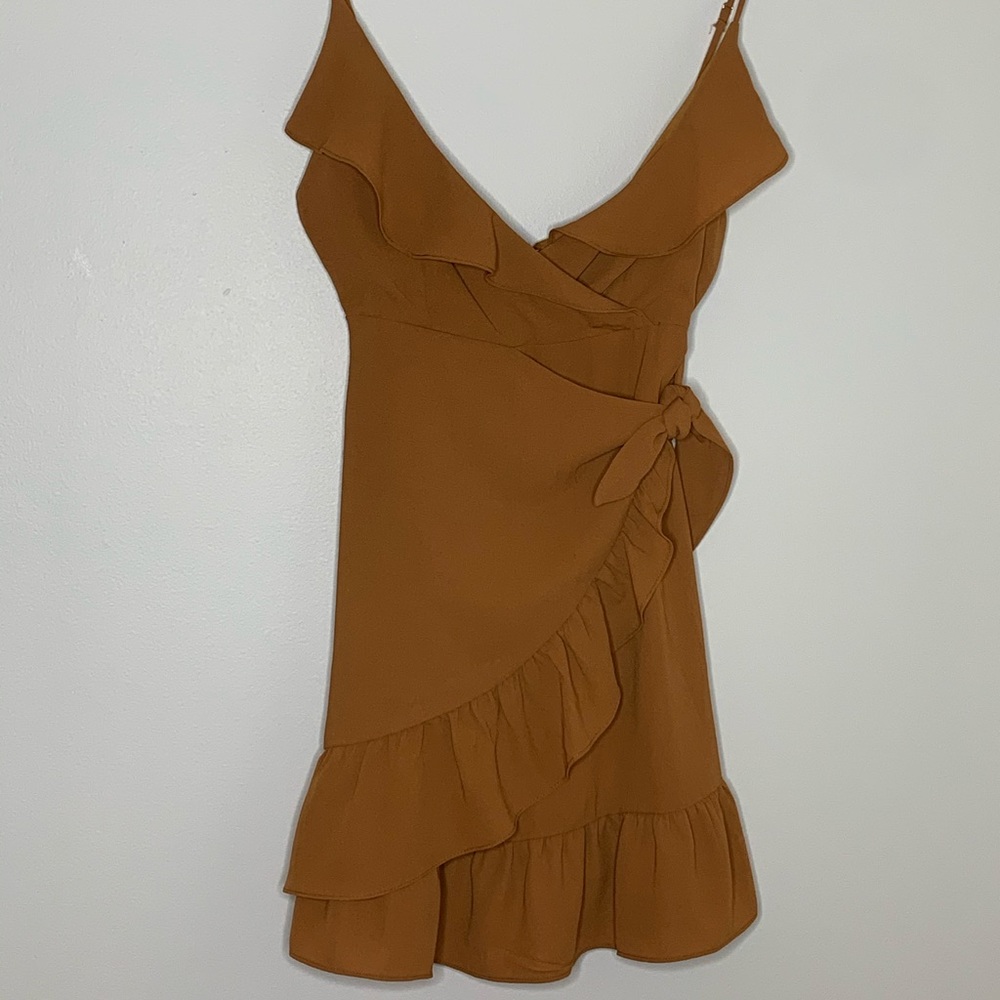 Mustard mini dress